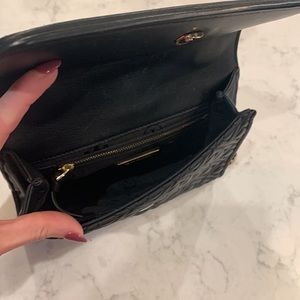 Tory Burch Black Small Fleming Convertible Shoulder Bag